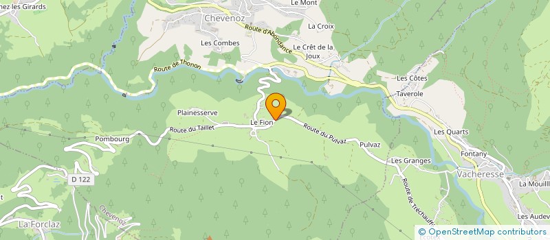 localisation de l'entreprise SARL BLANC  CHEVENOZ