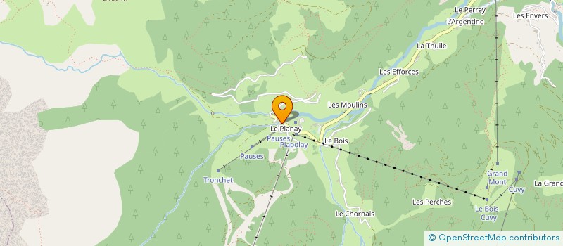 localisation de l'entreprise SARL BLANC DAUPHIN  BEAUFORT