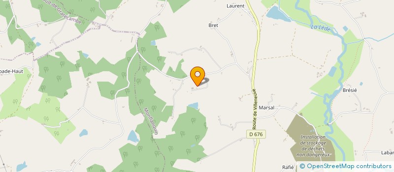 localisation de l'entreprise SARL BLANC ET FILS  MONFLANQUIN