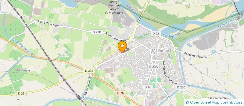 localisation de l'entreprise SARL BLANC ET GROSSO ET FILS  MALLEMORT