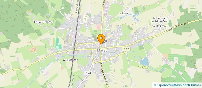 localisation de l'entreprise SARL BLANCHARD CHAMPENOIS F  MAYET