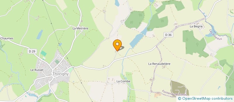 localisation de l'entreprise SARL BLANCHARD ET FILS à THORIGNY