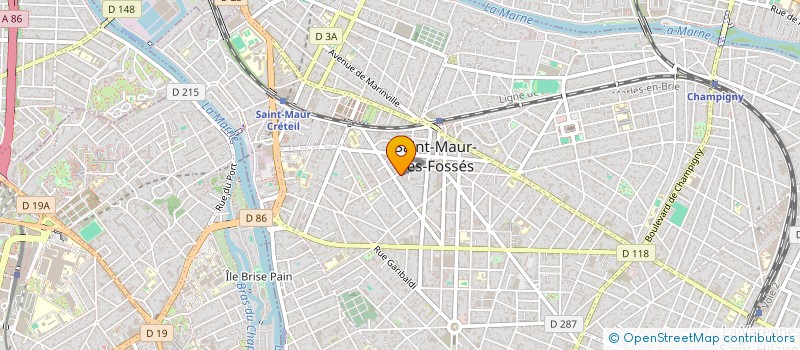 localisation de l'entreprise SARL BLANCHE NEIGE à SAINT-MAUR-DES-FOSSES