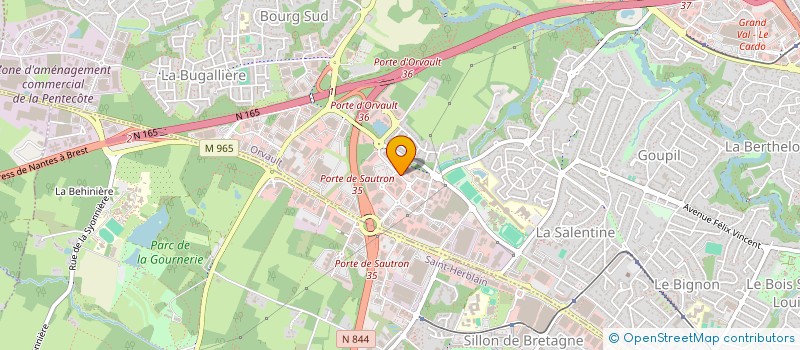 localisation de l'entreprise SARL BLANCHET à ORVAULT