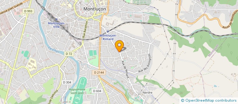 localisation de l'entreprise SARL BLANCHET-RANCIER à MONTLUCON