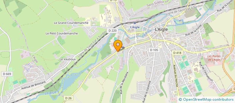 localisation de l'entreprise SARL BLANCHETIERRE à L'AIGLE