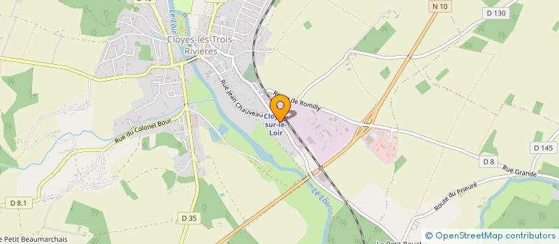 localisation de l'entreprise SARL BLANCHISSERIE CLOYSIENNE à CLOYES-LES-TROIS-RIVIERES