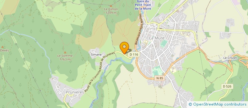 localisation de l'entreprise SARL BLANCHISSERIE DE L'OBIOU à LA MURE