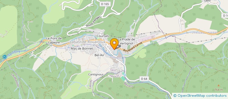 localisation de l'entreprise SARL BLAVY MECANIQUE à LABASTIDE-ROUAIROUX