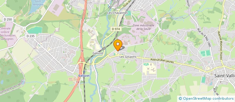 localisation de l'entreprise SARL BLEU CITRON  SAINT-VALLIER