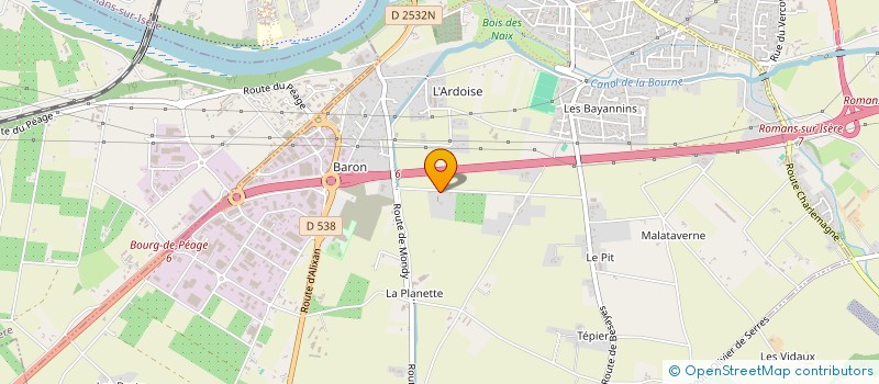 localisation de l'entreprise SARL BLEU DROME à BOURG-DE-PEAGE