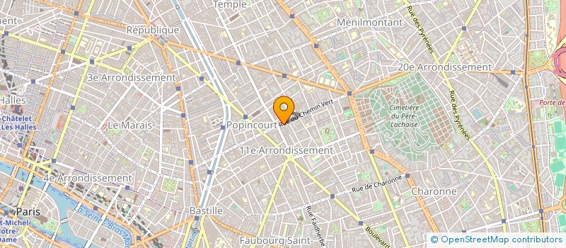 localisation de l'entreprise SARL BLEU NUIT  PARIS