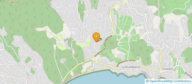 localisation de l'entreprise SARL BLEU VALMER  LA CROIX-VALMER