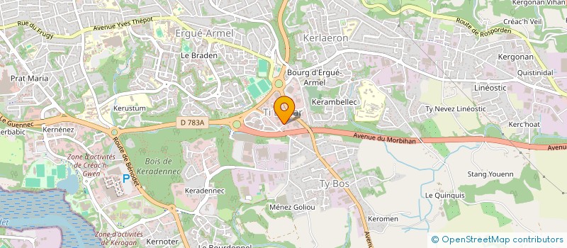 localisation de l'entreprise SARL BLEUZEN à QUIMPER
