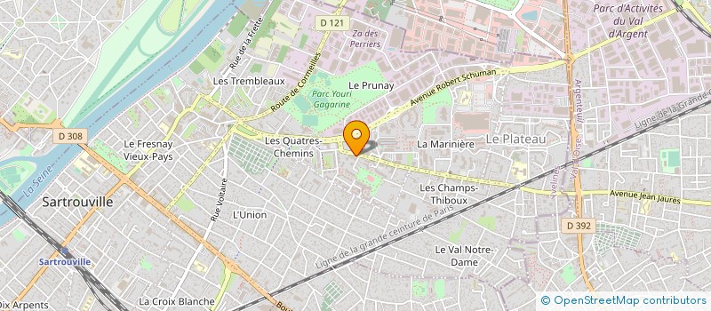 localisation de l'entreprise SARL BLI NETTOYAGE  SARTROUVILLE