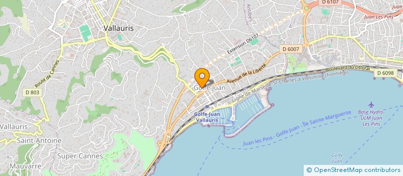 localisation de l'entreprise SARL BLONDE à VALLAURIS