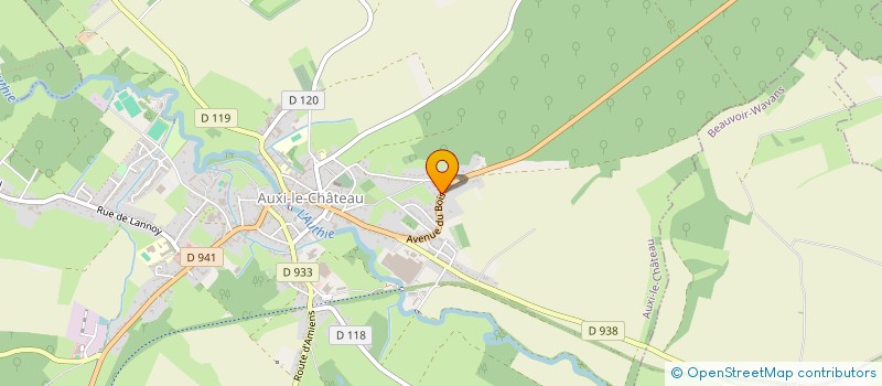 localisation de l'entreprise SARL BLOUET LECLERCQ à AUXI-LE-CHATEAU