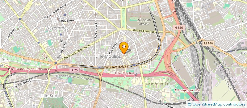 localisation de l'entreprise SARL BLT INVEST à LILLE