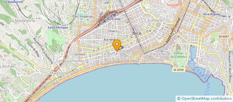 localisation de l'entreprise SARL BLUE WORK à NICE
