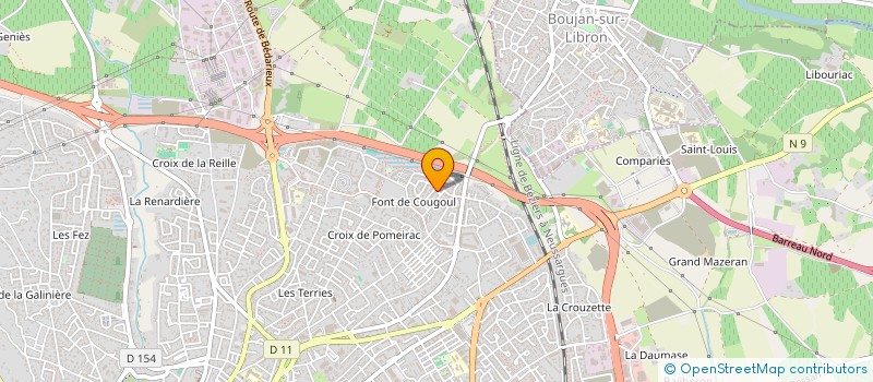 localisation de l'entreprise SARL BLUESCREEN NETWORK à BEZIERS