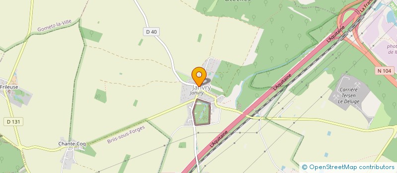 localisation de l'entreprise SARL BM à JANVRY