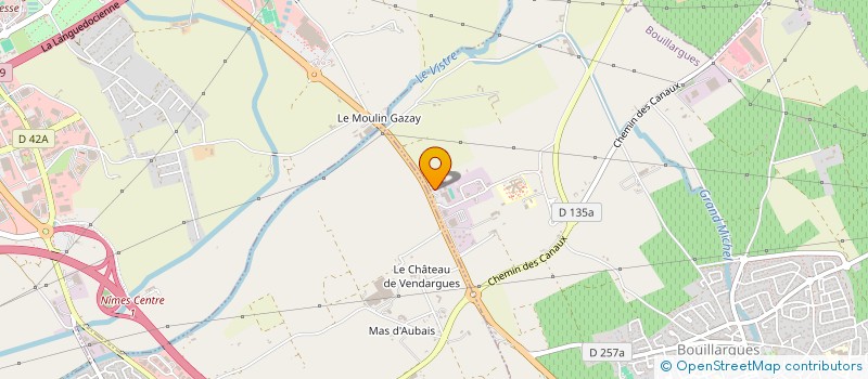 localisation de l'entreprise SARL BM DISTRIBUTION à BOUILLARGUES
