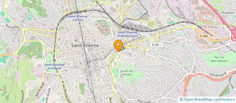 localisation de l'entreprise SARL BM IMMOBILIER  SAINT-ETIENNE