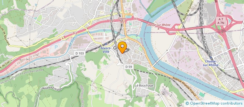 localisation de l'entreprise SARL BMCONNEXION  GIVORS