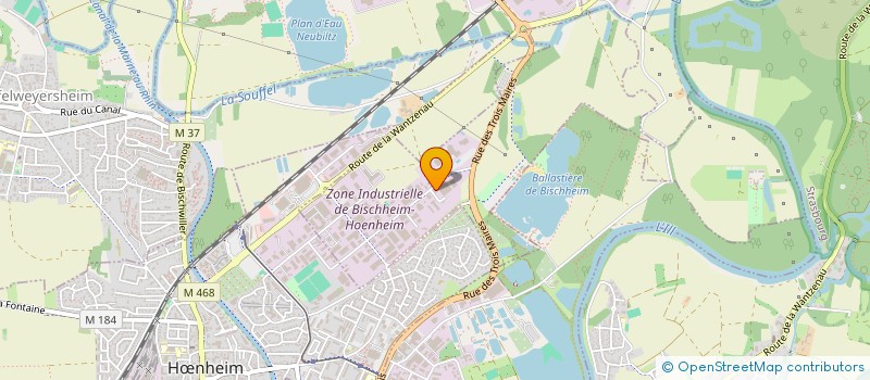 localisation de l'entreprise SARL BMGL  BISCHHEIM