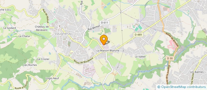 localisation de l'entreprise SARL BMZ  VAUGNERAY