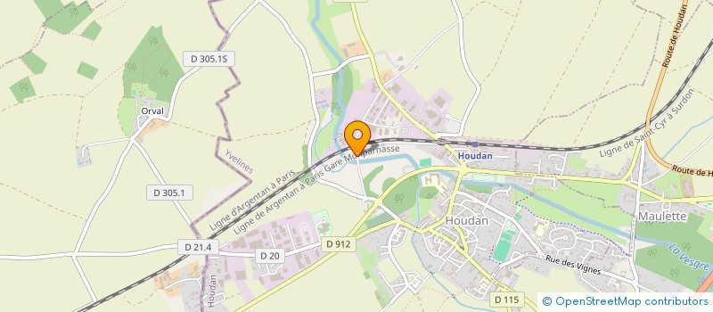 localisation de l'entreprise SARL BOBINAGE HOUDANAIS  HOUDAN