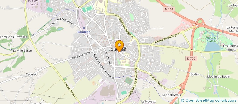 localisation de l'entreprise SARL BOCQUENET TRANSPORTS à LOUDEAC
