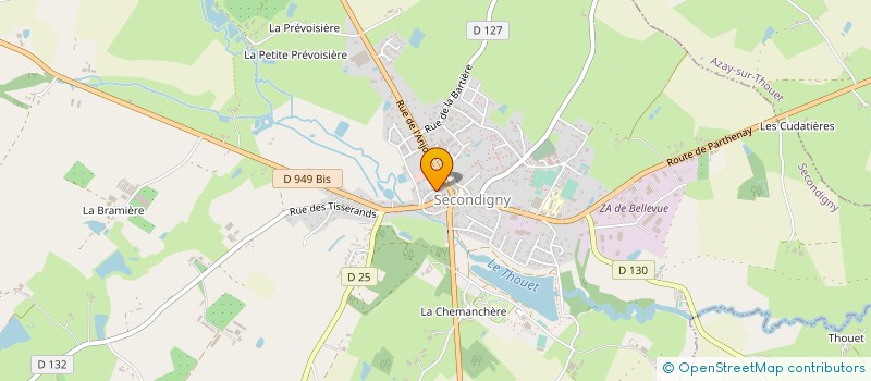 localisation de l'entreprise SARL BODIN ET COMPAGNIE à SECONDIGNY