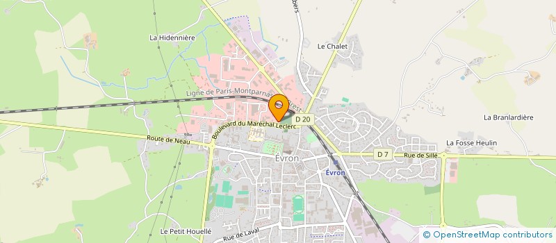 localisation de l'entreprise SARL BODIN JEAN CLAUDE à EVRON