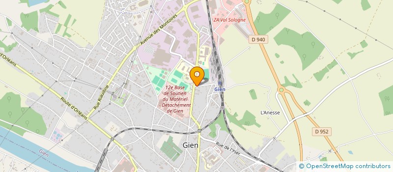 localisation de l'entreprise SARL BODIOT ET CIE  GIEN