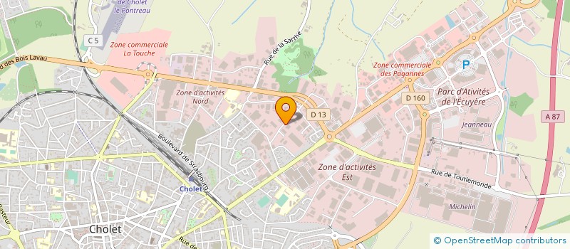 localisation de l'entreprise SARL BOFRUIT à CHOLET