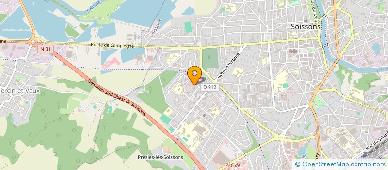 localisation de l'entreprise SARL BOIDUNE à SOISSONS