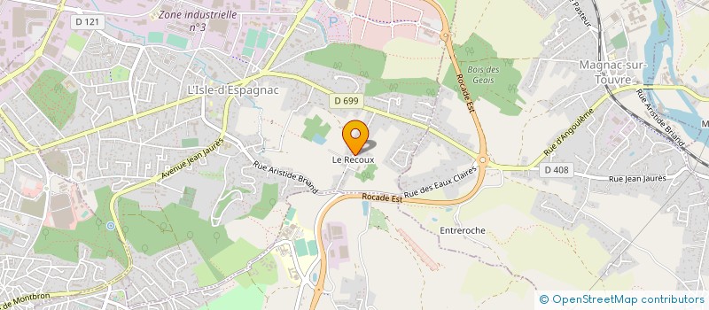 localisation de l'entreprise SARL BOILEVIN à L'ISLE-D'ESPAGNAC