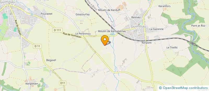 localisation de l'entreprise SARL BOIS DE CHAUFFAGE DU LEON à GUIMILIAU
