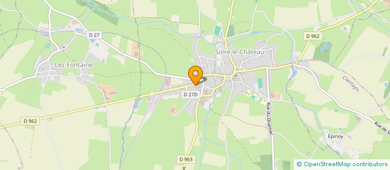 localisation de l'entreprise SARL BOIS DU BAN  SOLRE-LE-CHATEAU