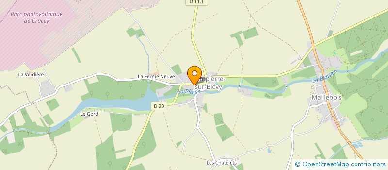 localisation de l'entreprise SARL BOIS SAINT LEONARD à MAILLEBOIS
