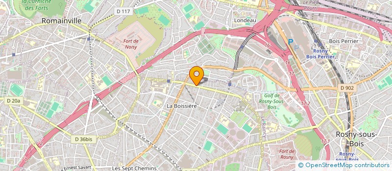 localisation de l'entreprise SARL BOISSIERE DIFFUSION à MONTREUIL