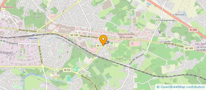 localisation de l'entreprise SARL BOISTEAU-GRIMAUD  VERTOU