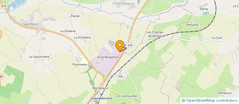 localisation de l'entreprise SARL BOIZUMEAU ET FILS TRANSPORTS à CHAMPDENIERS