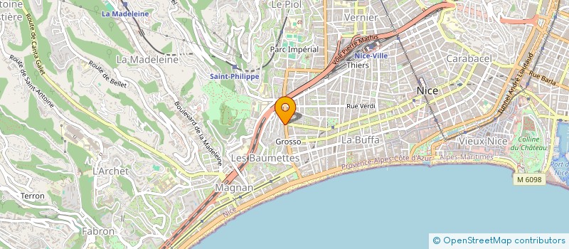 localisation de l'entreprise SARL BOLERO BLUES à NICE