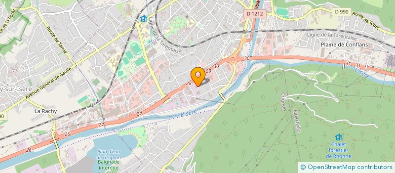 localisation de l'entreprise SARL BOMPAS à ALBERTVILLE