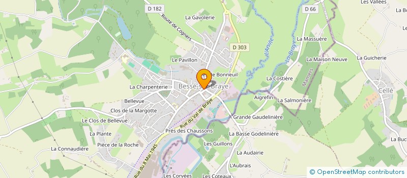 localisation de l'entreprise SARL BONHOMME à BESSE-SUR-BRAYE