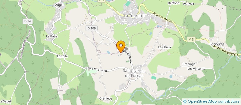 localisation de l'entreprise SARL BONHOMME à SAINT-NIZIER-DE-FORNAS