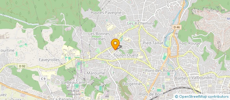 localisation de l'entreprise SARL BONIFAY  TOULON