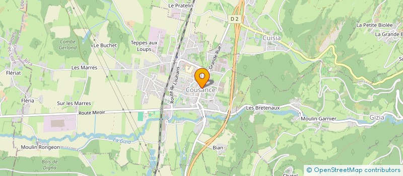 localisation de l'entreprise SARL BONIN à COUSANCE